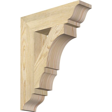 Ekena Millwork Balboa Traditional Rough Sawn Bracket, Douglas Fir, 4"W x 16"D x 20"H BKT04X16X20BOA01RDF